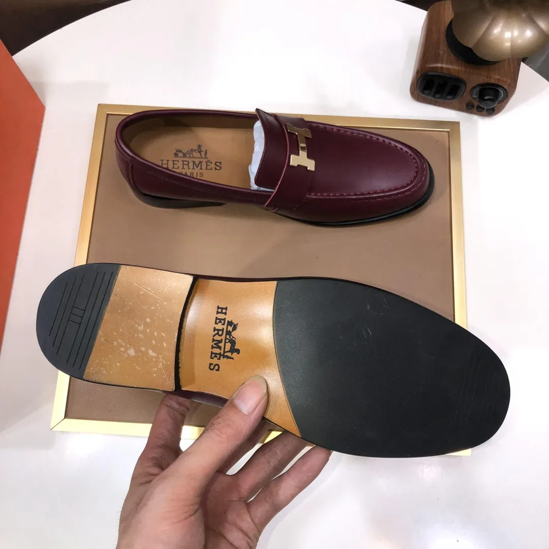 Men's shoes💰460💰【LOUIS VUITTON】(sheepskin lining) new cowhide LV formal shoes🎩🎩❗️🆘made one to one at the counter🎩original quality, imported cowhide upper➕full sheepskin lining➕original rubber outsole, {high quality visible}👣Size: 38-45 (45 custom-made)